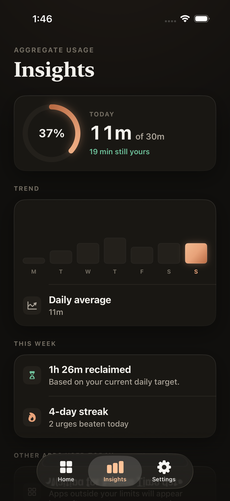 Vault insights with usage trends